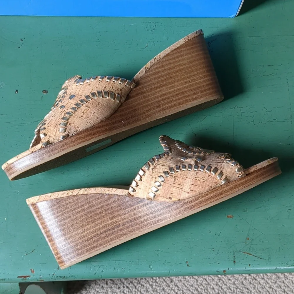 Jack Rogers Thompson Cork Wedge - Picture 4 of 12